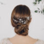 Bohemian Bridal Crystal Wedding Hair Vine Sydney, thumbnail 8 of 11