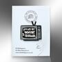 You Are Not Immune To Propaganda Retro Television Meme Enamel Lapel Pin, thumbnail 5 of 8