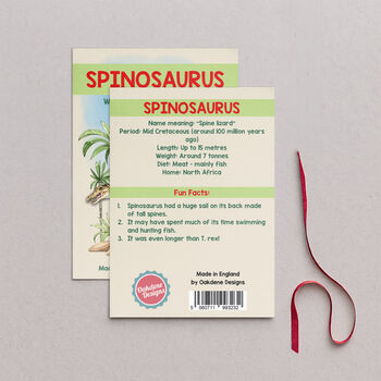 Wooden Spinosaurus Dinosaur Christmas Tree Decoration, 2 of 3