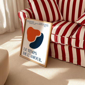 The Time Of Love French Abstract Giclée Art Print, 3 of 5