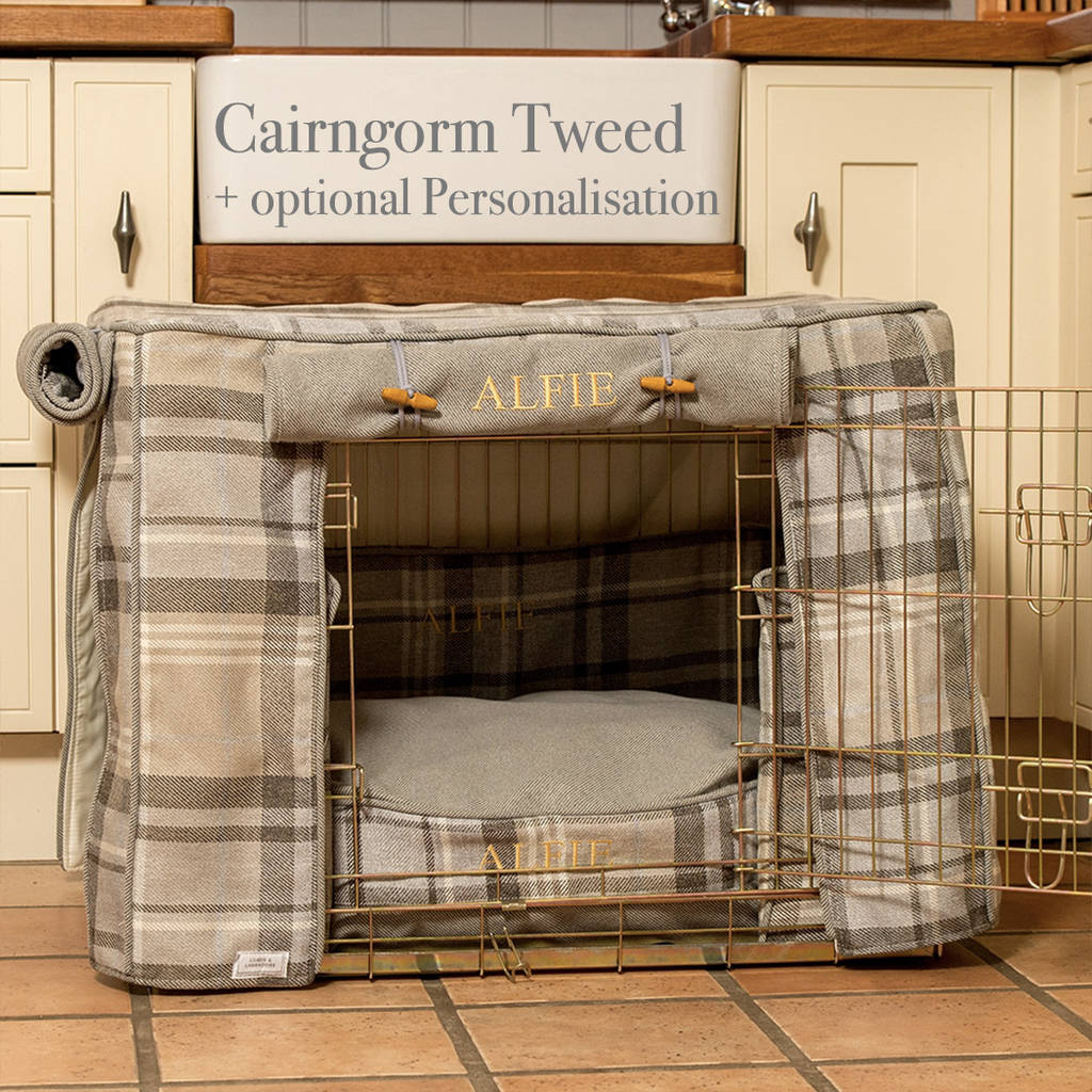 Custom Made Dog Crate Cover Available In Six Fabrics By Lords 