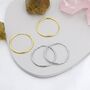 Sterling Silver Extra Skinny Large Infinity Hoops, thumbnail 1 of 12