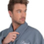 Personalised Embroidered Waffle Lined Dressing Gown, thumbnail 1 of 11