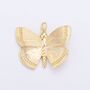 18ct Gold Plated Dainty Butterfly Charm Necklace, thumbnail 3 of 5