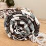Hand Loomed Stripe Fair Trade Sofa Throw Blanket, thumbnail 5 of 8