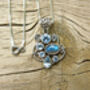 Labradorite And Blue Topaz Delilah Pendant, thumbnail 2 of 11