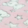 Personalised Pink Teddy And Stars Baby Blanket, thumbnail 7 of 7