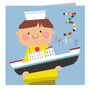 Ship 3rd Birthday Card, thumbnail 2 of 5