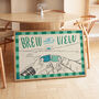 Brew With A View, Tea Poster, Coffee Print, thumbnail 5 of 9