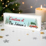 Personalised Driving Home For Christmas Wooden Mantel Decoration, thumbnail 4 of 5