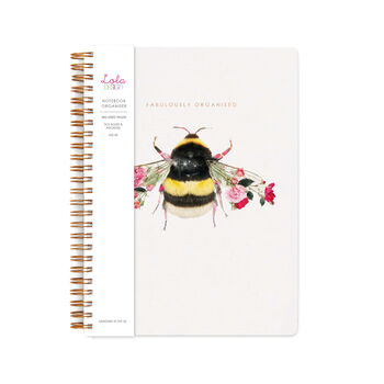 Spiral Notebook Organiser Botanical Bee, 4 of 5