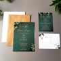 Greenery Wedding Invitations With Inserts Sample, thumbnail 6 of 6