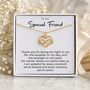 Special Friend Necklace – Infinity Heart Pendant, Friendship Gift For Her, thumbnail 1 of 12