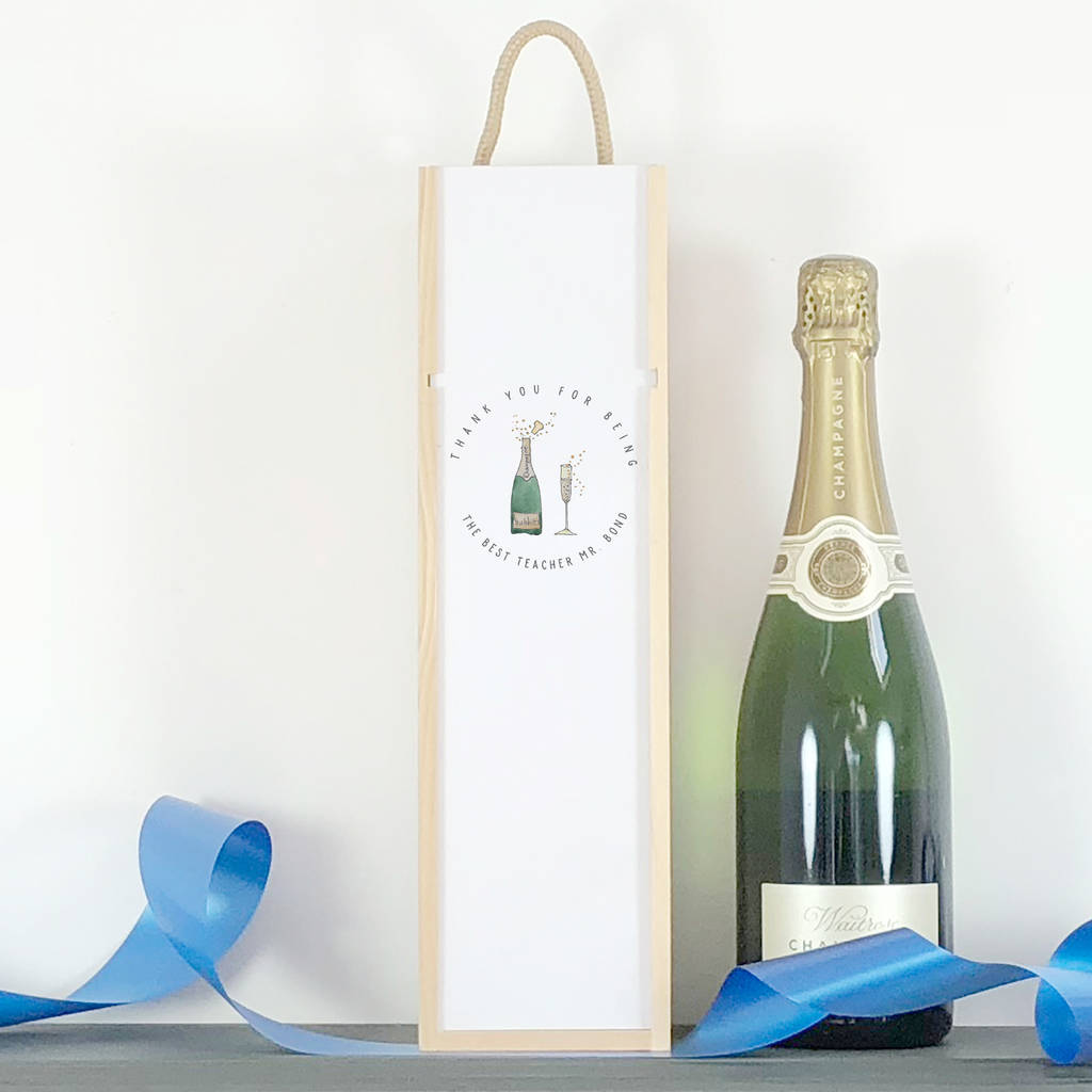 Personalised Thank You Gift Wine Box By This Is Nessie