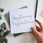 'Favourite Human' First Anniversary Card, thumbnail 1 of 3