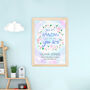 Personalised Amazing Floral Christening Print, thumbnail 12 of 12