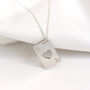 Personalised Sterling Silver Playing Card Necklace, thumbnail 1 of 9