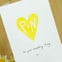 Personalised Hand Painted Heart Card, thumbnail 7 of 12