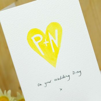 Personalised Hand Painted Heart Card, 7 of 12
