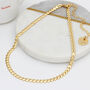 Personalised Silver Or Gold Plated Heart Chain Necklace, thumbnail 1 of 6