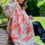 Lobsters Print Scarf In Personalised Gift Box, thumbnail 4 of 4