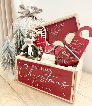 Personalised Christmas Eve Wooden Box, 2 of 5