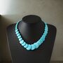 Boho Turquoise Stone Marbled Disc Necklace Jewellery, thumbnail 5 of 5