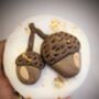 Personalised Hand Iced Little Acorns And Oak Leaf Biscuit Gift Box, thumbnail 6 of 8