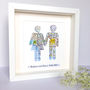 Personalised Couple Map Picture / Wedding Gift, thumbnail 1 of 12