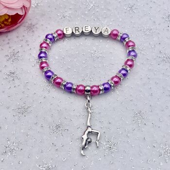Personalised Gymnastics Charm Bracelet, 12 of 12