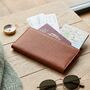 Personalised Pebble Grain Leather Travel Wallet Father's Day Gift For Him, thumbnail 2 of 11