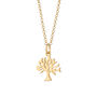 Tree Charm Necklace, Sterling Silver Or Gold Plated, thumbnail 8 of 10