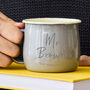 Coloured Personalised Enamel Teacher Mug, thumbnail 1 of 3