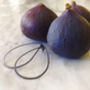 Fig Oxidised Silver Drop Earrings, thumbnail 1 of 7