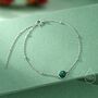 Sterling Silver Genuine Malachite Bracelet, thumbnail 1 of 12