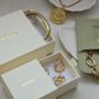 Dainty Gold Plated Crystal Necklace Luna, thumbnail 4 of 4