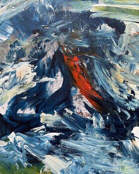 Large Original Abstract Expressionist Painting Acrylic On Canvas Contemporary 150 Cm, 5 of 7