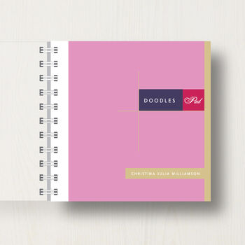 Personalised 'Doodles' Small Sketch Pad, 10 of 11