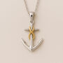 Personalised Sterling Silver Infinity Anchor Necklace, thumbnail 1 of 9
