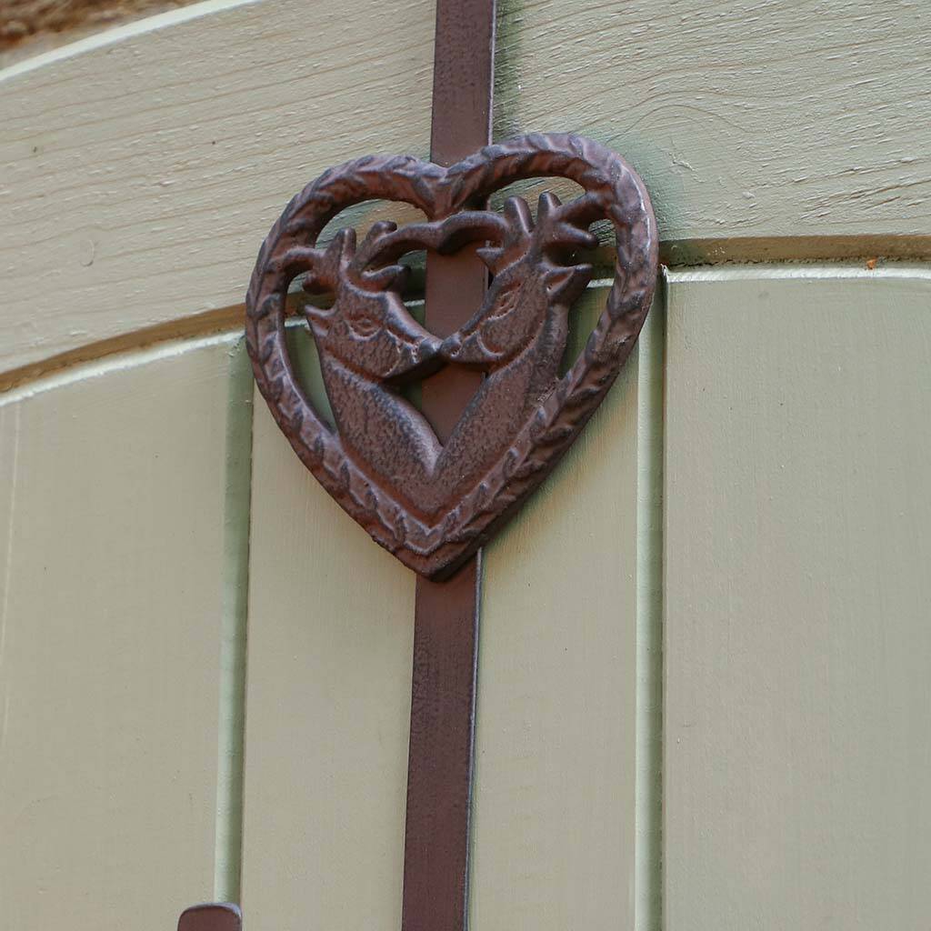 Kissing Deer Over Door Autumn Wreath Hanger By Dibor