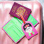 Personalised Frida Passport Cover And Luggage Tag Set, thumbnail 1 of 4