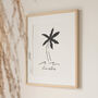 'Live Slow' Graphic Palm Print, thumbnail 1 of 5