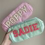 Personalised Nylon Large Pouch Patch Toiletry Makeup Cosmetic Bag, thumbnail 1 of 4