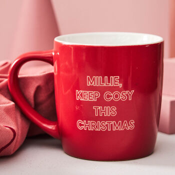 Stoneware Personalised Christmas Mug, 2 of 2