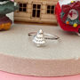Sterling Silver Mini Christmas Tree Ring, thumbnail 2 of 11
