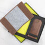 Personalised English Hide Leather Passport Cover Set, thumbnail 8 of 10