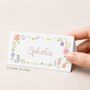 Whimsical Wildflower Wedding Place Cards, thumbnail 1 of 6