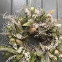 Nigella Dried Wreath With Bay And Statice 'Bay White', thumbnail 5 of 6