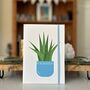 Blue Potted Cactus A5 Notebook, thumbnail 1 of 3