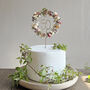 Birthday Number Dried Flower Round Cake Topper, thumbnail 2 of 7